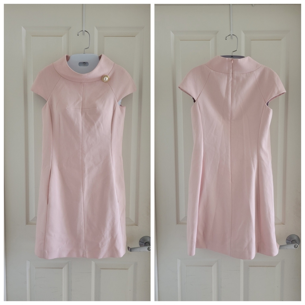 ✨️HP✨️Harper Rose | EUC Classic Cute Mod Pastel Pink Cap Sleeve Dress (SIZE 2) - Picture 12 of 12